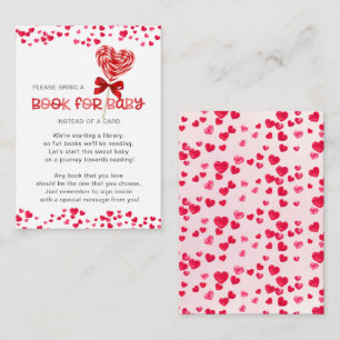 Cartão De Informações Sweet Treat Sweetheart Livro Chá para Bebê