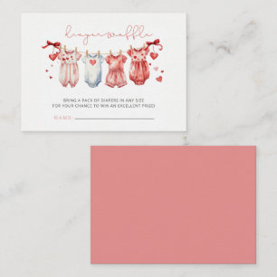 Cartão De Informações Swetheart Namorados Fralda Raffle