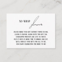 Tag Moderno Simples para Presente de "Chuveiro sem