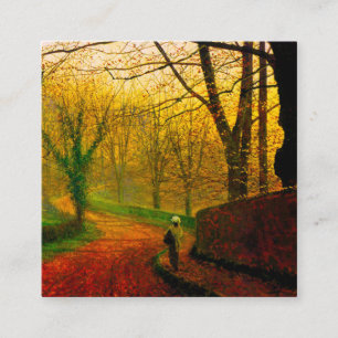 Cartão De Informações Tarde de Novembro Stapleton Park Grimshaw