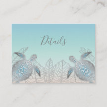 Tartarugas Marinhas Prateadas | Detalhes do Casame