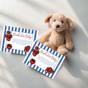 Cartão De Informações Tchau bebê tomate Livro de pedido de chá de bebê i