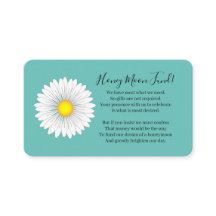 Teal Bonito Little Daisy Honeymoon Fund
