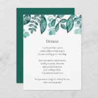 Teal Greenery Detalhes Casamento Outras Informaçõe