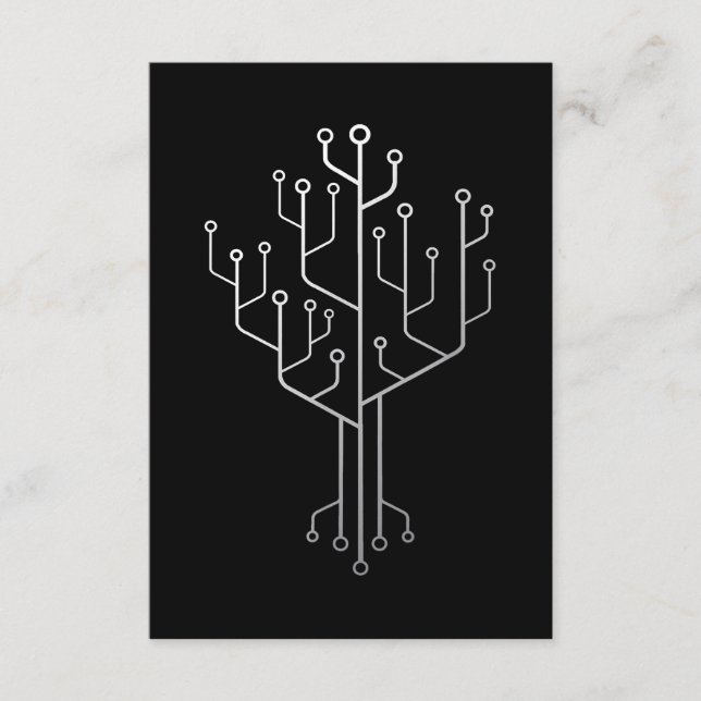 Cartão De Informações Tecnologia de Engenheiro de Codificador de Árvore  (Frente)