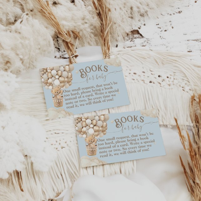 Cartão De Informações Teddy Bear Balon Bearon Livros de Chá de fraldas d (Criador carregado)