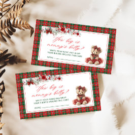 Cartão De Informações Teddy Bear Quão Grande É A Mamãe