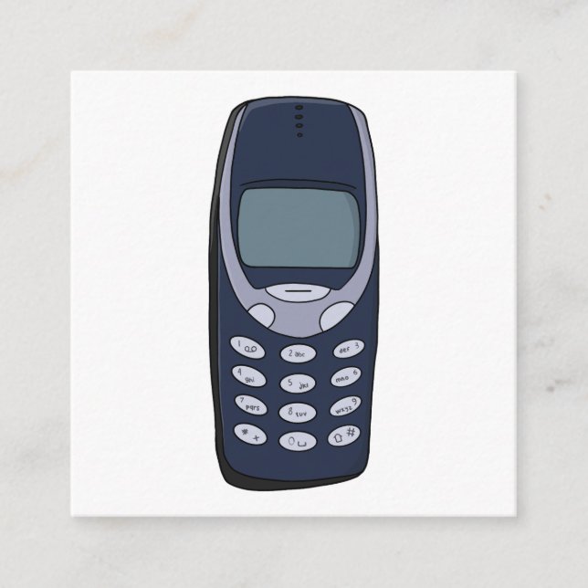 Cartão De Informações Telefone Celular Antigo (Frente)