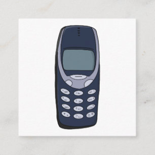 Cartão De Informações Telefone Celular Antigo