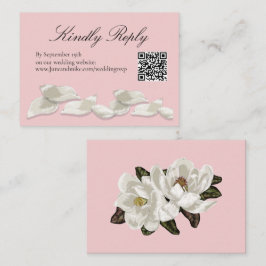 Cartão De Informações Tema da Magnolia