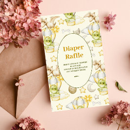 Cartão De Informações Tema do Dinossauro Faca de Fralda de bebê