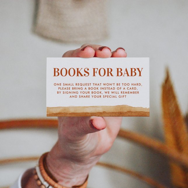 Cartão De Informações Terracotta Boho Abstrato do Livro do Deserto (Criador carregado)