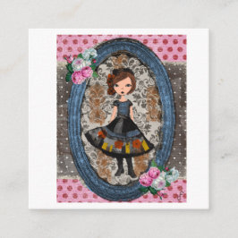 Cartão De Informações The Violet Paper Doll: A Tale of Plum & Petals