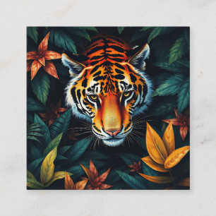 Cartão De Informações "Tigre do meu" - Retrato Colorido Tigre