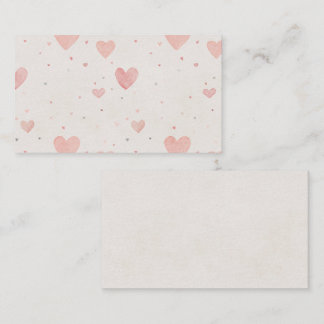 Cartão De Informações Tiny Hearts Enclosure Card