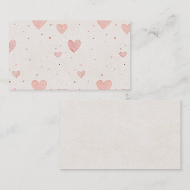 Cartão De Informações Tiny Hearts Enclosure Card (Frente/Verso)