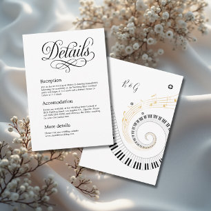 Cartão De Informações tipografia elegante branca e negra