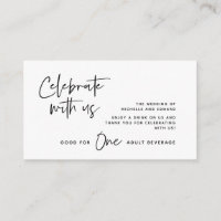 Tíquete de Bebida, Bebida Adulta, Celebre conosco