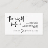 Tíquete de Bebida, Bebida Adulta, Festa de casamen