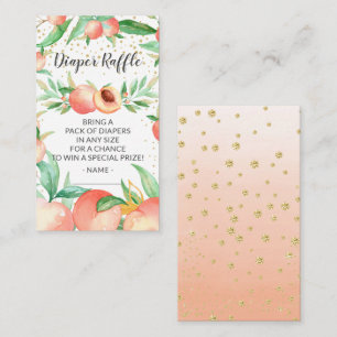 Cartão De Informações Tíquete de Fralda de Pessegueira doce 
