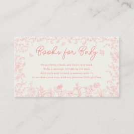 Cartão De Informações Tíquete de Raffle, cor-de-rosa, de Fralda rosa-ros