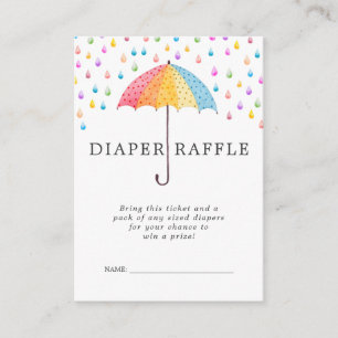 Cartão De Informações Tíquete de Raffle da Fralda chá de fraldas Baby
