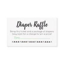 Tíquetes de Raffle fralda