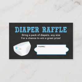 Cartão De Informações Tíquetes de Raffle fralda / chá de fraldas de garo