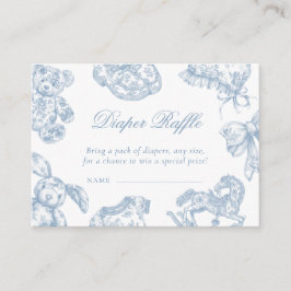 Cartão De Informações Toile de Jouy - Fralda Raffle