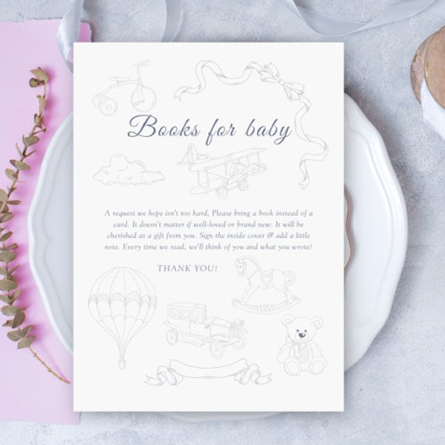 Cartão De Informações Toile De Jouy Nursery Books for baby (Criador carregado)