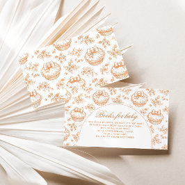 Cartão De Informações Toile Litte Cutie Pie Books para aranha bebê