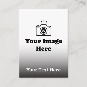Cartão De Informações Torne-o Seu Com Foto e Texto Favoritos