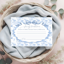 Cartão De Informações Tradições Familiares Toile Safari