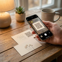 Travessas de código QR de Tons Mudados Minimalista