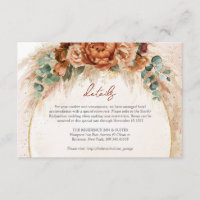 Trendy Terracotta burgundy flores pampas detalhes