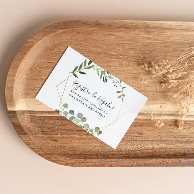 Cartão De Informações Tropical Verde - Registro de Presentes Caseiros Es (Criador carregado)