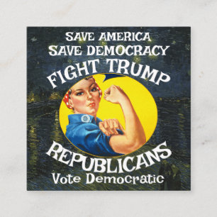Cartão De Informações Trump Partido Republicano Aniversário Feriado Meni