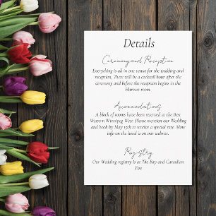 Cartão De Informações Tulipa Minimalista Arco-íris Vibrante LGBTQ+