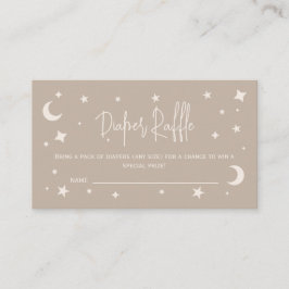 Cartão De Informações Twinkle Twinkle Little Star Diaper Raffle Ticket