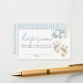 Cartão De Informações Twins Diaper Raffle Card