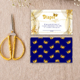 Cartão De Informações Um Bilhete de Fralda Príncipe Raffle