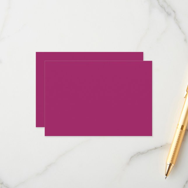 Cartão De Informações um fundo rosa com um branco (Frente/Verso In Situ)