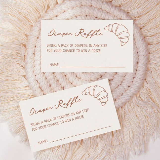 Cartão De Informações Um jogo na Fralda Forno Raffle (Criador carregado)