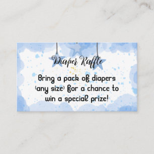 Cartão De Informações Um Lado de Alegria: Invólucro de Chá de fraldas de