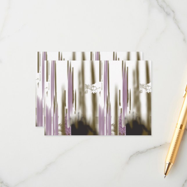 Cartão De Informações Um lago pristino aninhado entre as montanhas com c (Frente/Verso In Situ)