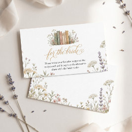 Cartão De Informações Um Novo Capítulo Começa Chic Livro Dourado