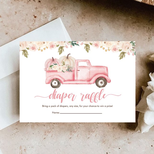 Cartão De Informações Um Pequeno Bilhete de Fralda de Abóbora (Criador carregado)