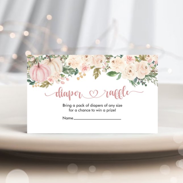 Cartão De Informações Um Pequeno Bilhete de Fralda de Abóbora (Criador carregado)