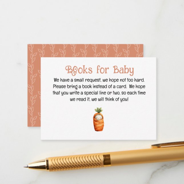 Cartão De Informações Um pequeno broche no Way Books for Baby Card (Frente/Verso In Situ)