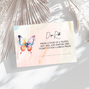 Cartão De Informações Um pequeno Chá de fraldas branco pastoso de borbol